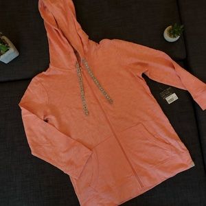 Eddie Bauer Dusty Coral Zip Up Hoodie